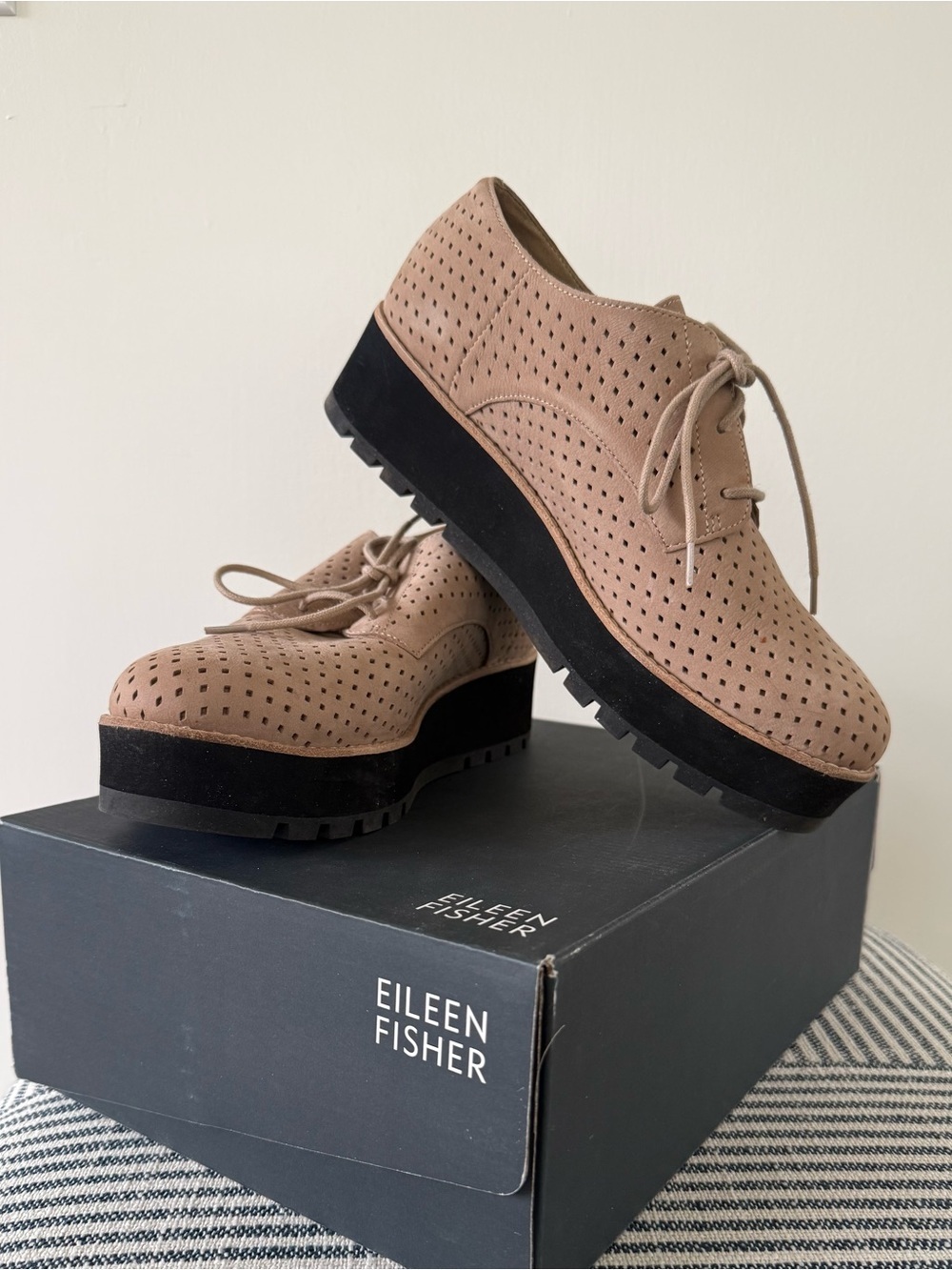 Eileen Fisher Ergo Wedge Derby Oxford